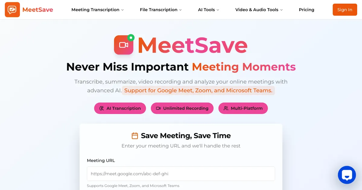 MeetSave Platform Overview