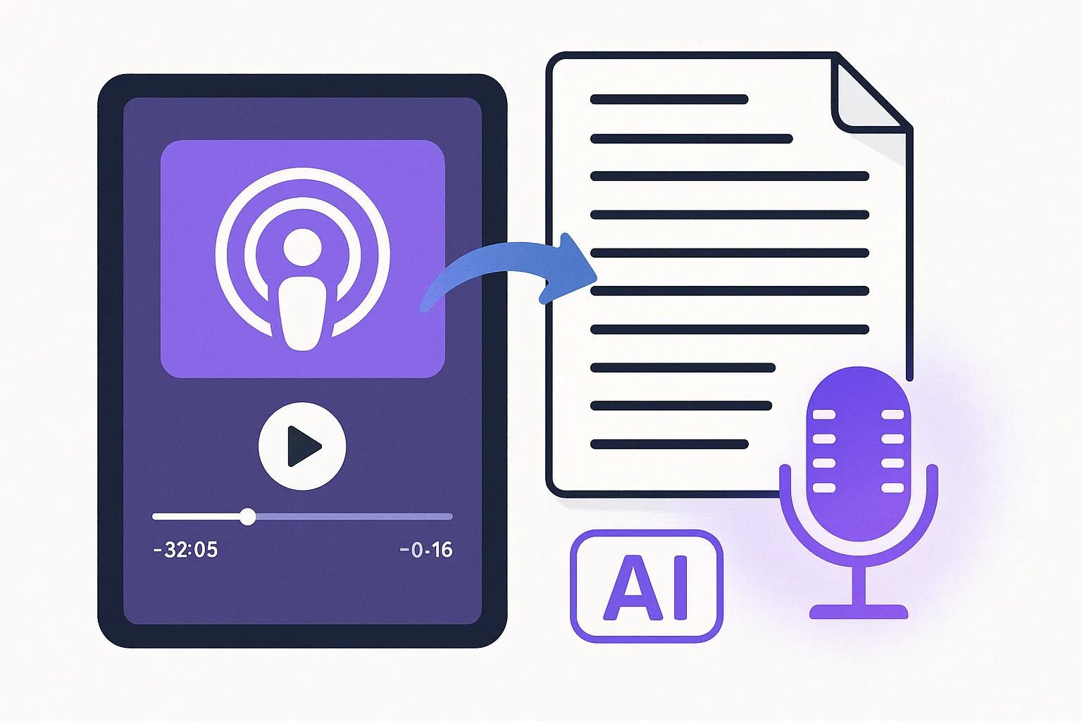 Transcribe Apple Podcasts