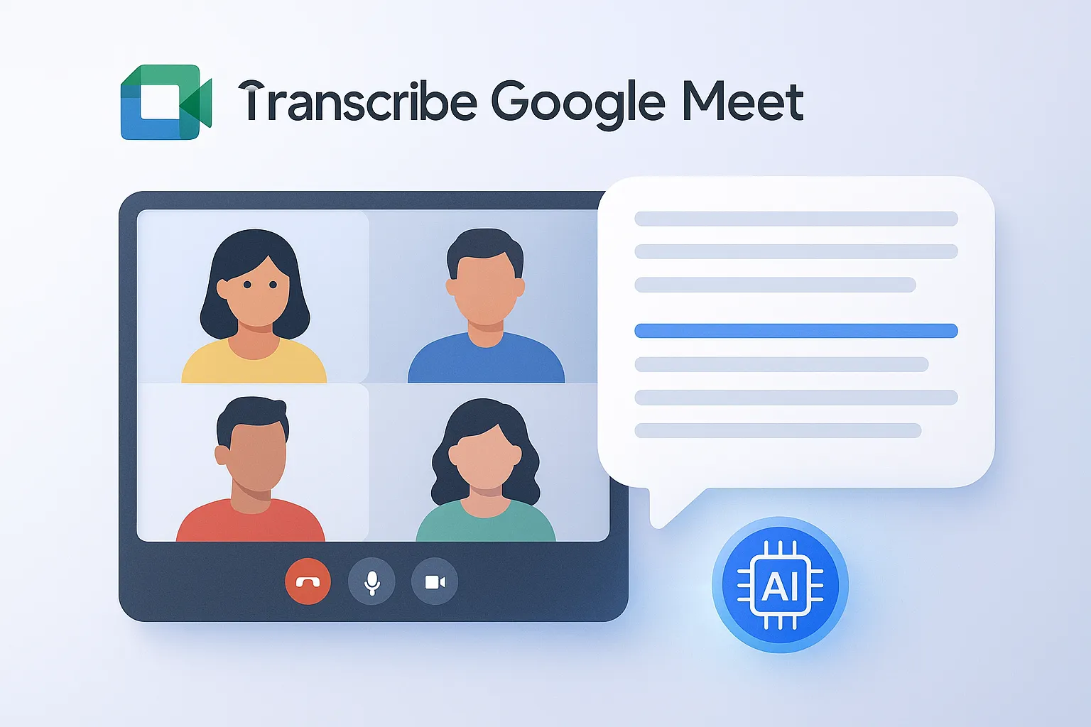 Transcribe Google Meet Meetings